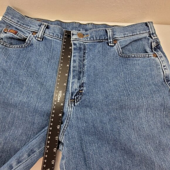 Lee Jeans Women's 12 Blue Denim 29.5" Modified Hem - Picture 9 of 11